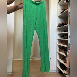 Green Zara Crinkle Pants